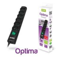 OPTIMA πολύμπριζο 6 θέσεων με Αυτόματη Ασφάλεια 3m