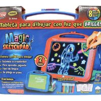 Magic Sketchpad Φορητός Πίνακας Ζωγραφικής με Λαβή Glow Drawing Pad για παιδιά
