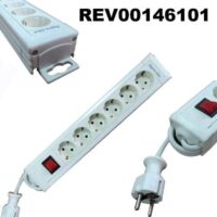 REV00146101 Πολύπριζο 6 θέσεων με διακόπτη