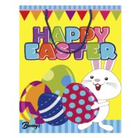 ΤΣΑΝΤΑ ΔΩΡΟΥ  ΧΑΡΤΙΝΗ ΠΑΣΧΑΛΙΝΗ (33cm) 33x26x12cm Bunny's 93616 12τεμ.