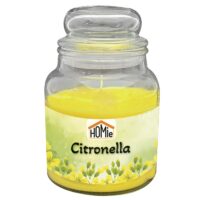 Κερί Σιτρονέλα σε Βάζο με Καπάκι Μεγάλο 50h 311gr net 14,5x11cm Homie 57469