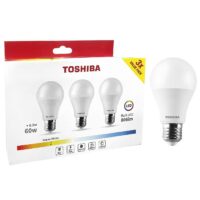 ΛΑΜΠΕΣ LED TOSHIBA ΣΕΤ=3 ΤΕΜ N_3PACK A60 E27 8,5W 3000K  TOSHIBA 00168871