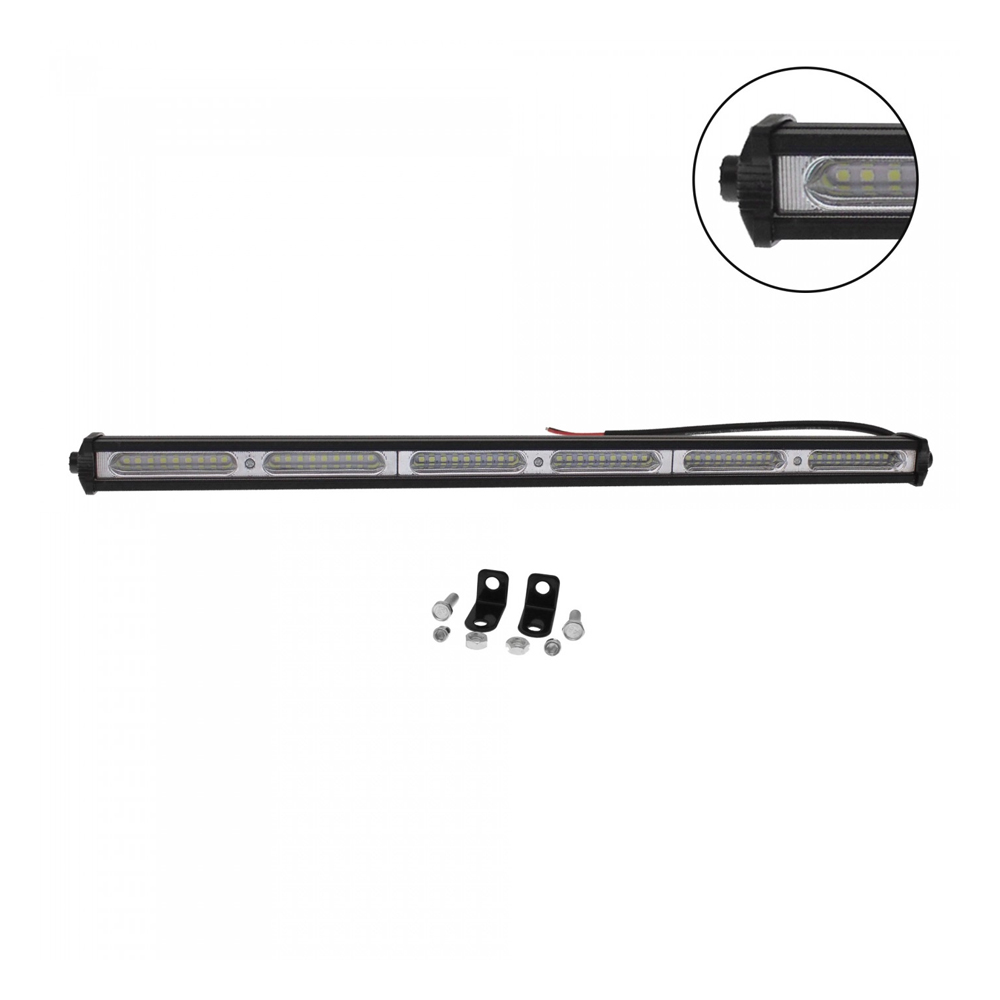 LED Αδιάβροχη Μπάρα Αλουμινίου Slim 12V-24V 50cm 162W 54 SMD IP68 12960LM 6000K OYQP-0051