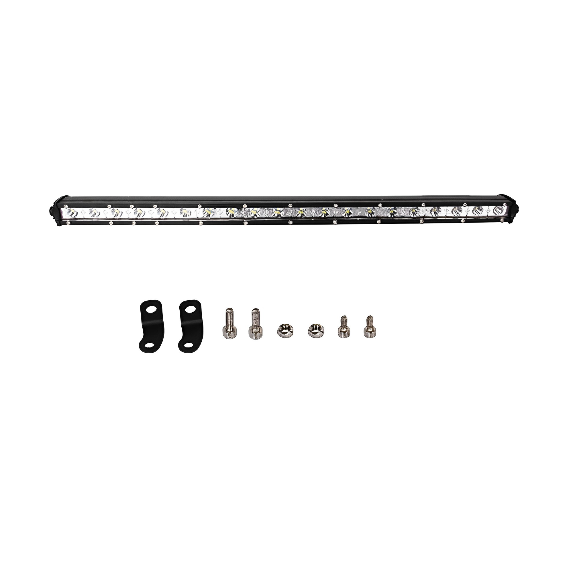 LED Αδιάβροχη Μπάρα Αλουμινίου Slim 12V-24V 78cm 72W 24 SMD IP68 5760LM 6000K OYQP-0046