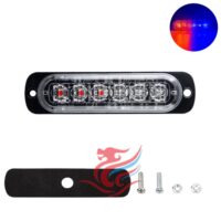 Φανάρι LED Λευκό - Κίτρινο με 18 λειτουργίες 11cm 12V - 24V 6 SMD 1080LM IP66 0076