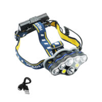 LED Επαναφορτιζόμενος Φακός Κεφαλής 2 COB 6 SMD IPX4 3000LM Ψυχρό Λευκό με 8 Λειτουργίες Φωτισμού BL - KC08