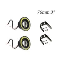 Σετ Φώτα - Προβολείς Ομίχλης Αυτοκινήτου 40W IP65 με Στεφάνι COB Angel Eye Ψυχρό Λευκό 76mm 3" 2 τμχ WD-0154A