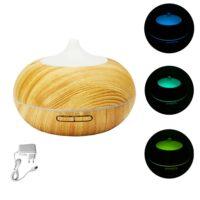 Υγραντήρας - Diffuser Αρωματοθεραπείας με LED Φωτισμό CX-56 Καφέ