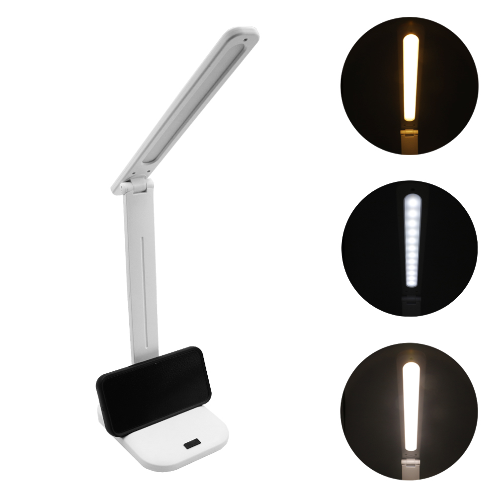 Φωτιστικό Γραφείου LED Dimmable με Περιστρεφόμενο Βραχίονα 180° και 3 Λειτουργίες και Βάση Κινητού 8001