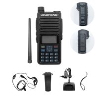 Ασύρματος Φορητός Πομποδέκτης VHF - UHF 10W 1 τμχ BAOFENG BF-H6 Μαύρο