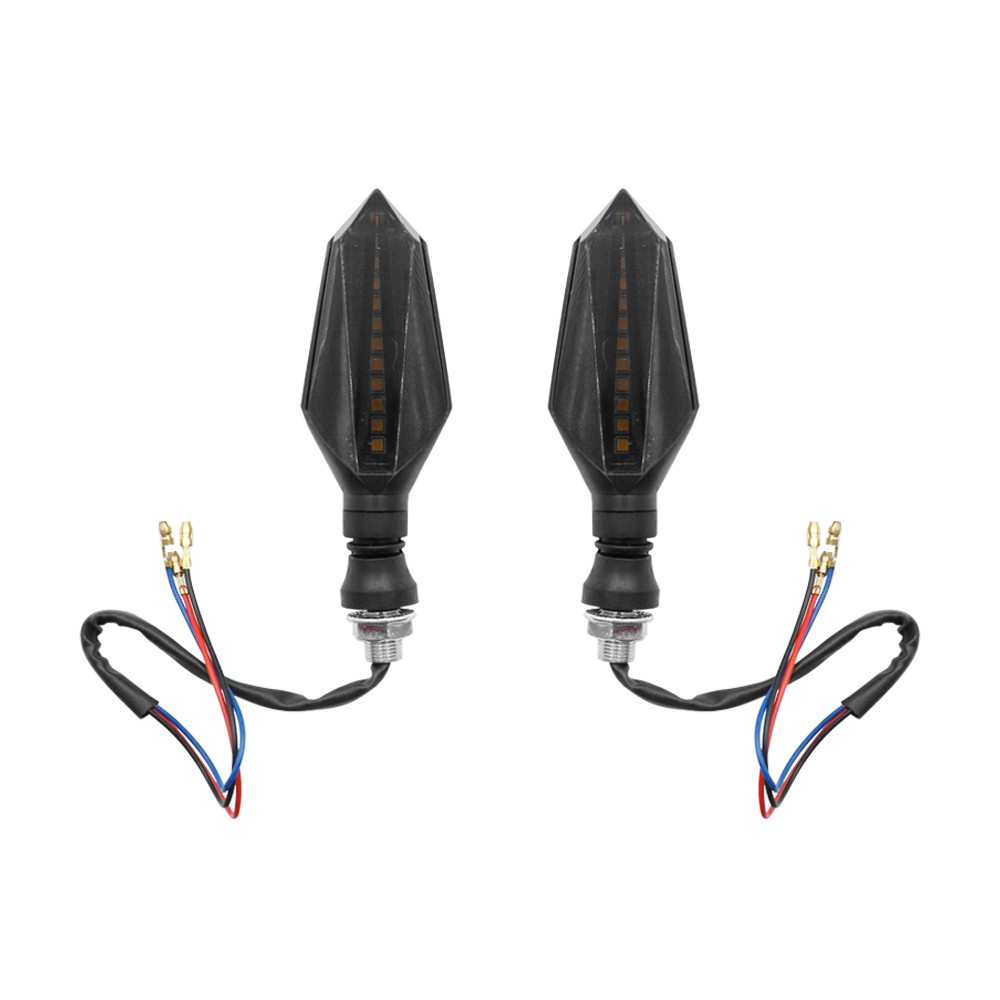 Φλάς μηχανής LED 12 SMD Πορτοκαλί 12V IP65 0032 2 τμχ