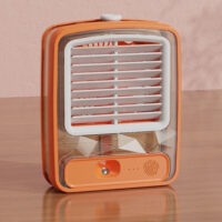 Φορητό Mini Air Cooler - Κλιματιστικό - Υγραντήρας USB με 3 Ταχύτητες FH-168 Πορτοκαλί
