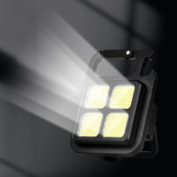 Mini Επαναφορτιζόμενος Φακός LED COB Μπρελόκ 7W 900LM IPX4 BL-60086 Μαύρος
