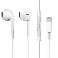 Ακουστικά Κινητού Handsfree Earbuds με Βύσμα Lightning Treqa EP-753 Λευκό