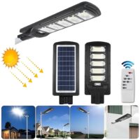 Led Αδιάβροχο Ηλιακό Φωτιστικό Δρόμου 250W 19200LM με Ανιχνευτή Κίνησης και Τηλεχειριστήριο Jortan JT-G-250W