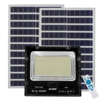 Led Αδιάβροχος Ηλιακός Προβολέας 1600W 83600LM με 2 Πάνελ και Τηλεχειριστήριο Rixme RL.N-1600W