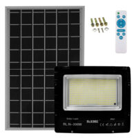 Led Αδιάβροχος Ηλιακός Προβολέας 300W 49280LM με Πάνελ και Τηλεχειριστήριο Rixme RL.N-300W