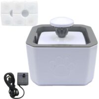 Pet Water Fountain Αυτόματη Ποτίστρα - Συντριβάνι Γάτας Γκρι 2.5lt