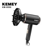 Πιστολάκι Μαλλιών με Φυσούνα 1700W KEMEY  Ionic KM-8896 Μαύρο