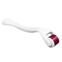 Συσκευή Μεσοθεραπείας - Derma Roller Προσώπου και Σώματος με 540 Ακίδες 1.0mm σε Λευκό