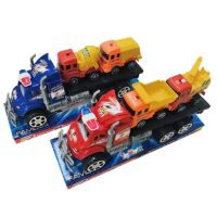 ΦΟΡΤΗΓΟ FRICTION ΜΕ 2 ΔΟΜΙΚΑ ΟΧΗΜΑΤΑ 26x12x8cm ToyMarkt 902288