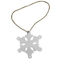 ΣΤΟΛΙΔΙ ΞΥΛΙΝΟ ΛΕΥΚΗ ΧΙΟΝΟΝΙΦΑΔΑ 7cm Xmasfest 1133173