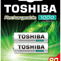 Toshiba Rechargeable AA 1000mAh (blister 2 pcs) - TOSHIBA TNH-6GLE