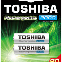 Toshiba Rechargeable AA 2000mAh (blister 2 pcs) - TOSHIBA TNH-6GME
