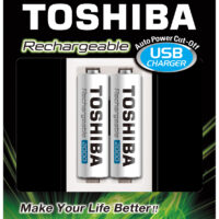 Toshiba Charger AA & AAA (2 batteries AA 2000mAh) - TNHC-6GME2 CB