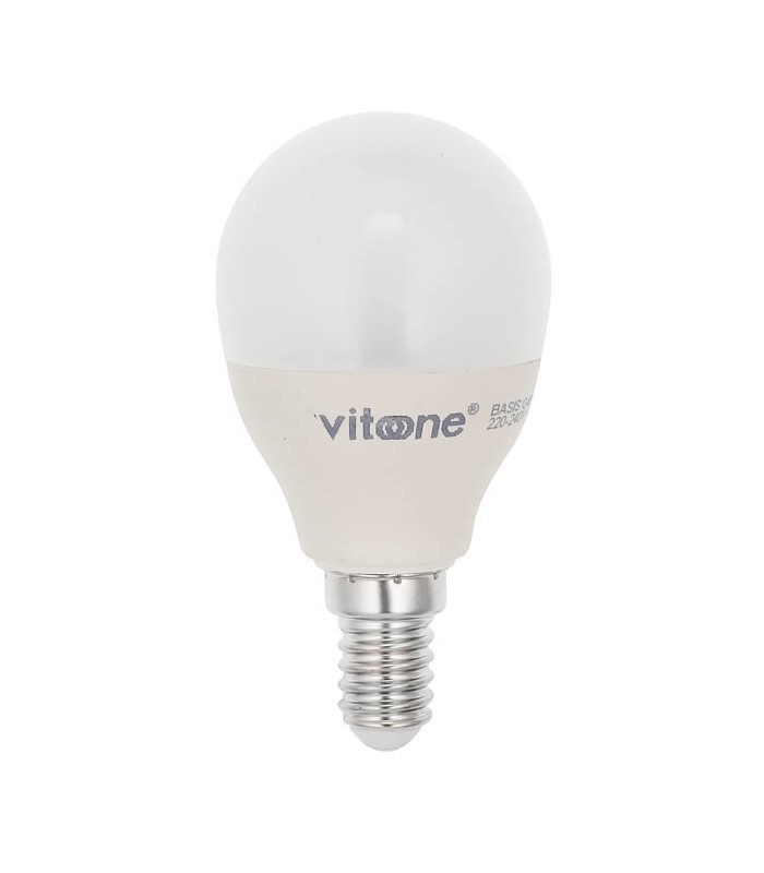 ΛΑΜΠΑ LED BASIS ΣΦΑΙΡΙΚΗ G45 E14 7W 527Lm 4000K VITO
