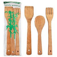 ΚΟΥΤΑΛΕΣ BAMBOO ΣΕΤ=3ΤΕΜ 29cm Homie 1002133