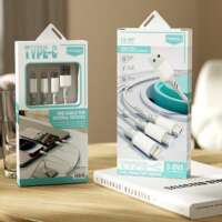 Καλώδιο φόρτισης 3 σε 1 από USB-A σε Lightning,TYPE-C,micro USB 1.2m CA-887