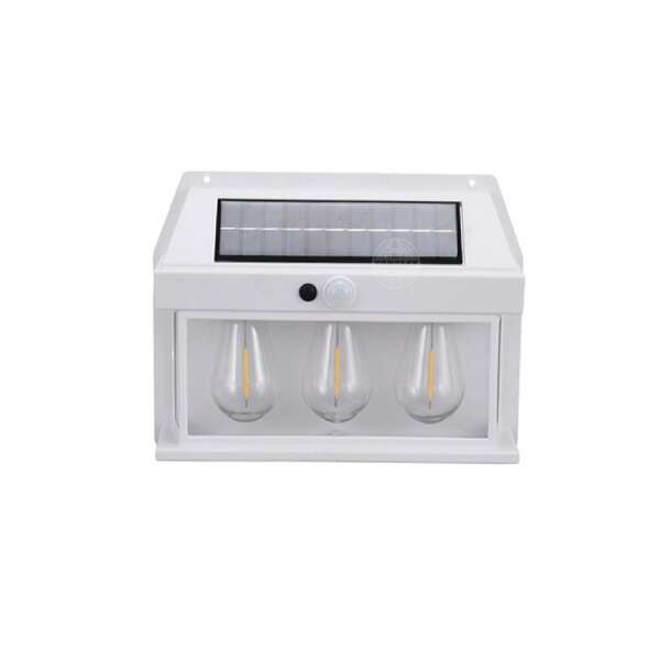 Ηλιακό φωτιστικό LED με 3 λάμπες SN23521-84A Μαύρο χρώμα