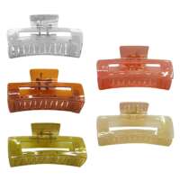 Κλάμερ ορθογώνιο μεγάλο 10cm 4teen4ty 401363  12τεμ. διαφορα χρωματα