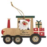 Στολίδι κρεμαστό αμάξι με Άγιο 15x10cm Xmasfest 1133276