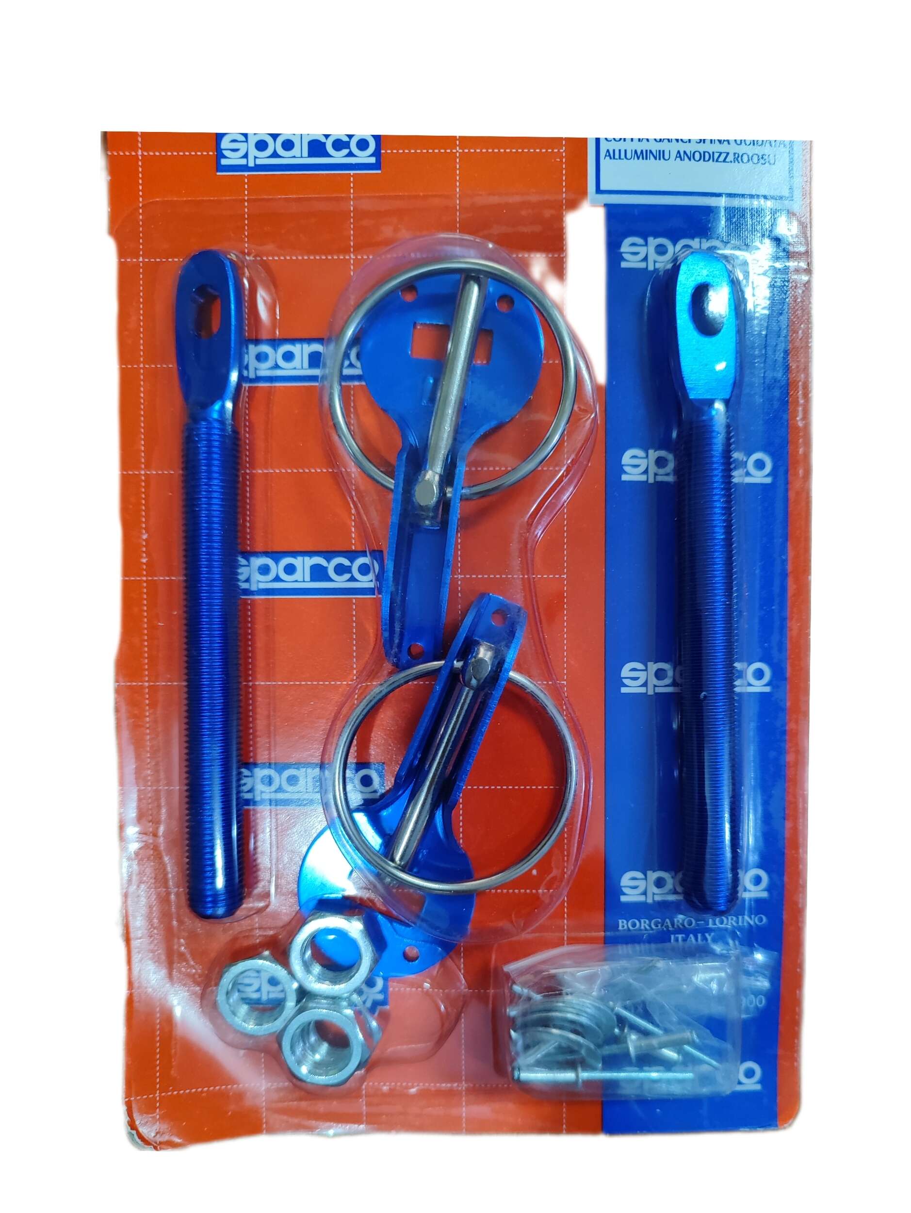Άγκιστρα για το Καπό Αυτοκινήτου Sparco HW-0154 Μπλε