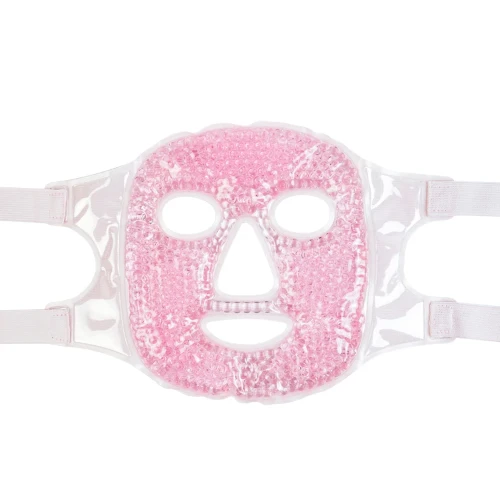 Δροσιστική μάσκα προσώπου Cooling Face Mask Latex Free And BPA-Free ροζ