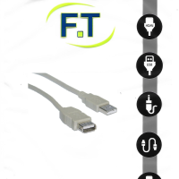 FTT16-608 ΚΑΛΩΔΙΩΣΗ USB A-A Αρσενικό-Θηλυκό 1.5meter