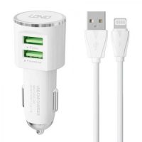 Φορτιστής Αυτοκινήτου Ldnio DL-C29, 2xUSB & lightning