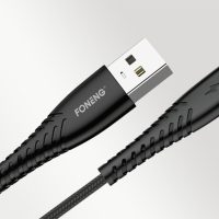 Foneng X15 USB to USB-C cable, 2.4A, 1.2m (black)