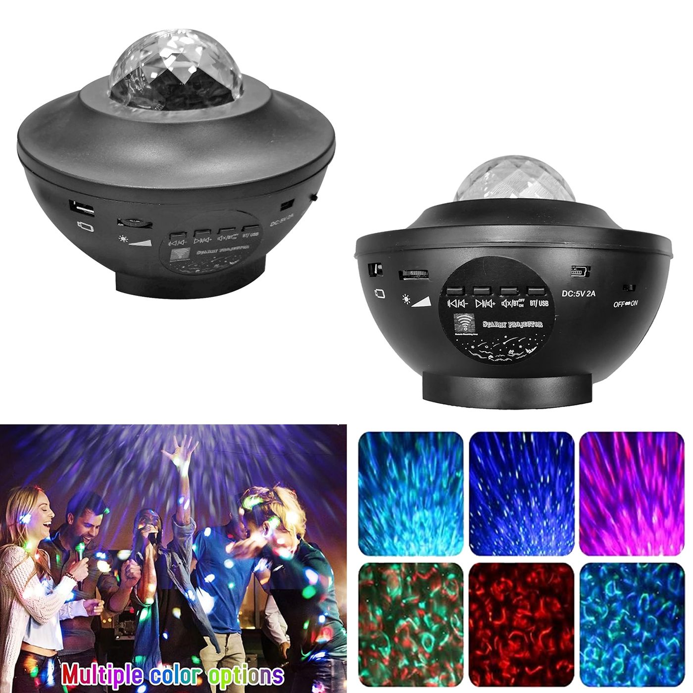 Disco Light με Ηχείο 16x12cm JustNote 10966