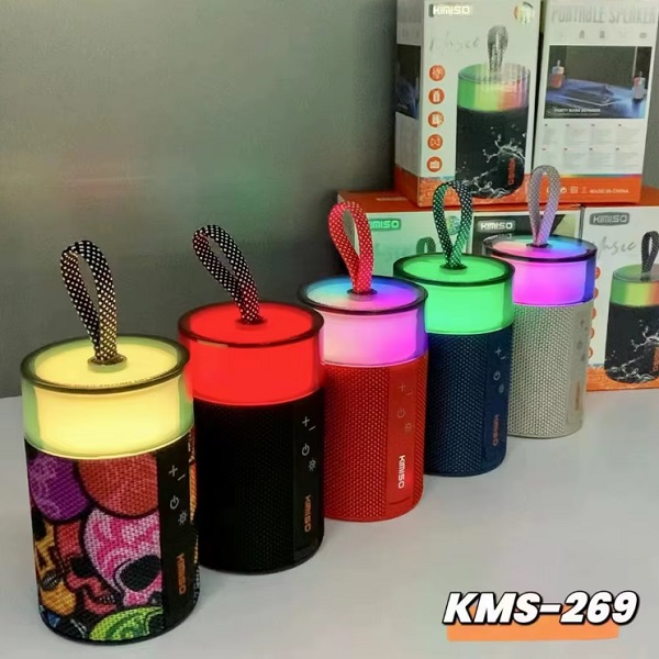 Μίνι Φορητό Ασύρματο Ηχείο με φωτισμό KMS-269
