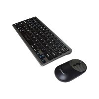 Ασύρματο Bluetooth Σετ Πληκτρολόγιο & Ποντίκι Αγγλικό US Γκρι A-1011