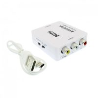 Μετατροπέας CVBS/RCA/AV σε HDMI Upscaler 1080P A-004