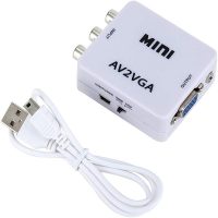 Μετατροπέας AV/RCA/CVBS σε VGA 1080p A-006
