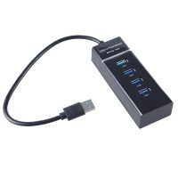 Διανομέας USB 3.0 4 θυρών USB 3.0 με μπλε ένδειξη LED υψηλής ταχύτητας 5Gbps A-016