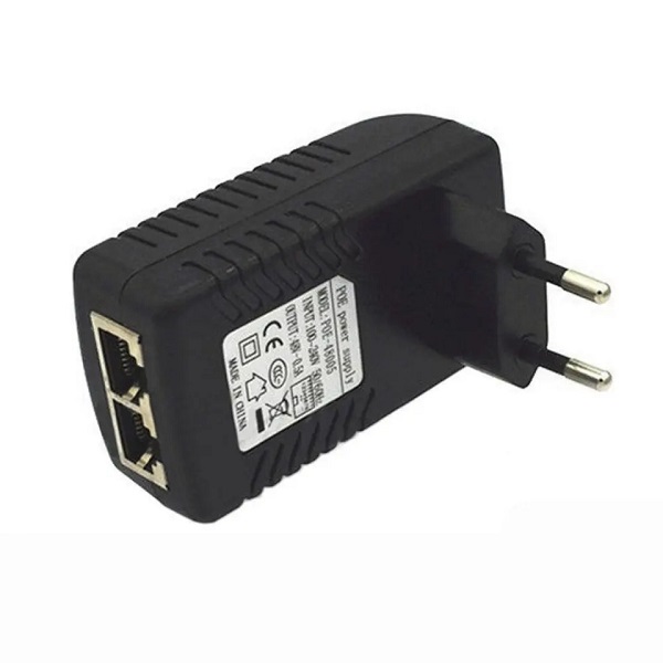 Τροφοδοτικό Wall Eu 48V 0,5A Προσαρμογέας Ethernet Ip Poe Injector A-044