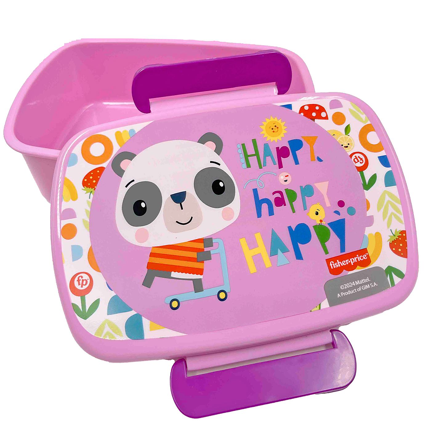 Δοχείο Φαγητού Πλαστικό pp 900ml Panda Fisher Price 17,5x7x13cm 900ml Gim 571-68265