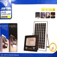 Ηλιακός Προβολέας LED 200W IP66 με πάνελ, Τηλεχειρισμό και Χρονοδιακόπτη JT-910091-YY200W