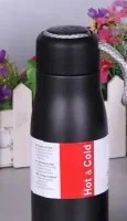 Αθλητικός Θερμός  380ml  με διπλό τοίχωμα Μαυρο